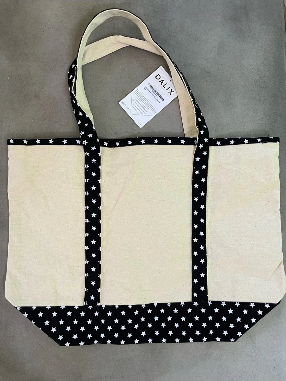 Zodiac Sign Shopping Canvas Tote Bag Black Star Horoscope Gifts - Aries